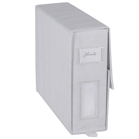 Organize It All 15" White Foldable Linen Closet Organizer | 15" x 12" x 4.5" | Michaels®